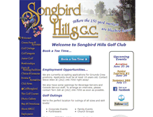 Tablet Screenshot of golfsongbird.com